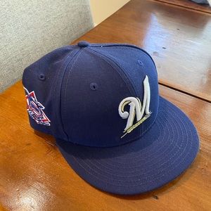 New Era Milwaukee Brewers Flat Bill Hat - new